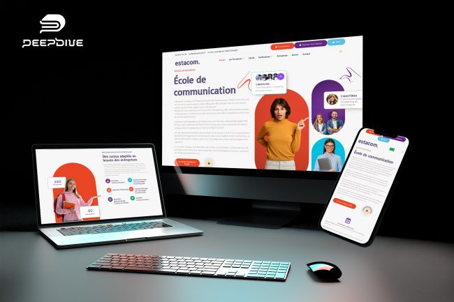 Refonte du site de l'ESTACOM de Bourges par Deepdive