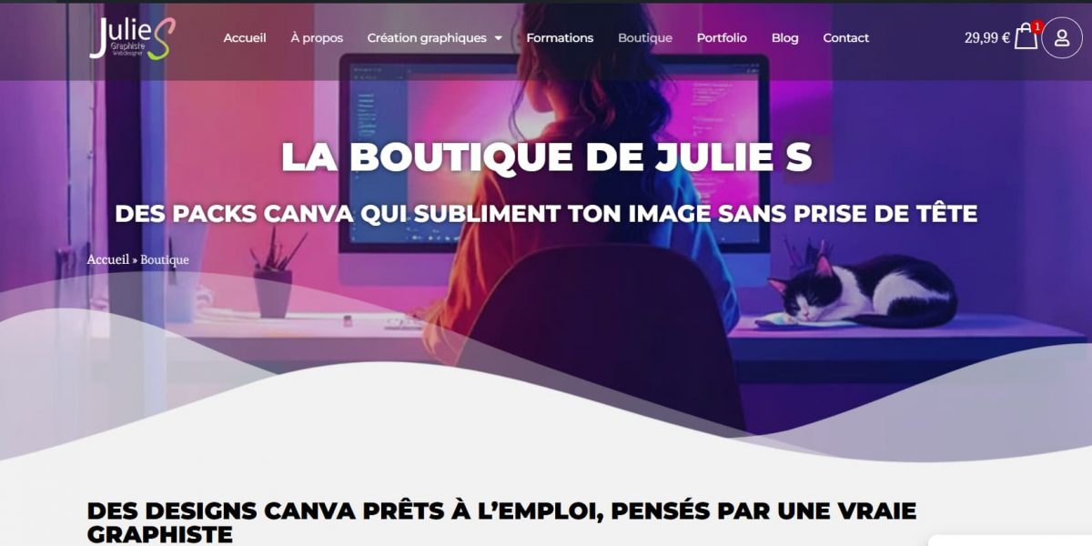 julie S passe au e-commerce