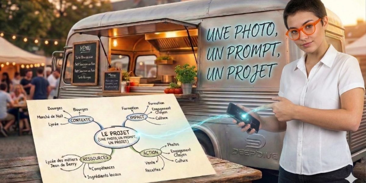 une image un prompt un résultat un camion